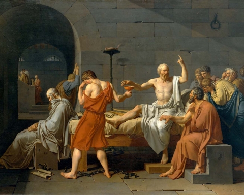 2.-Jacques-Louis-David-The-death-of-Socrates-1787