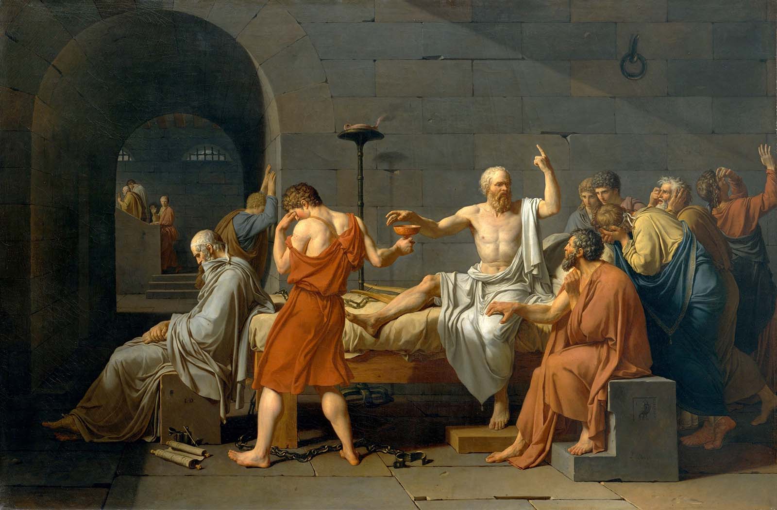 2.-Jacques-Louis-David-The-death-of-Socrates-1787